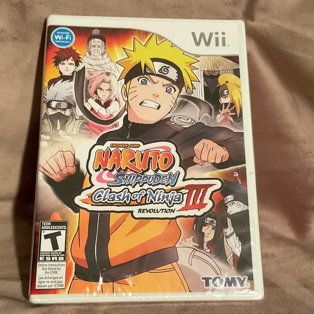 New Naruto Shippuden: Clash of Ninja Revolution III (Nintendo Wii, 2009) NIB